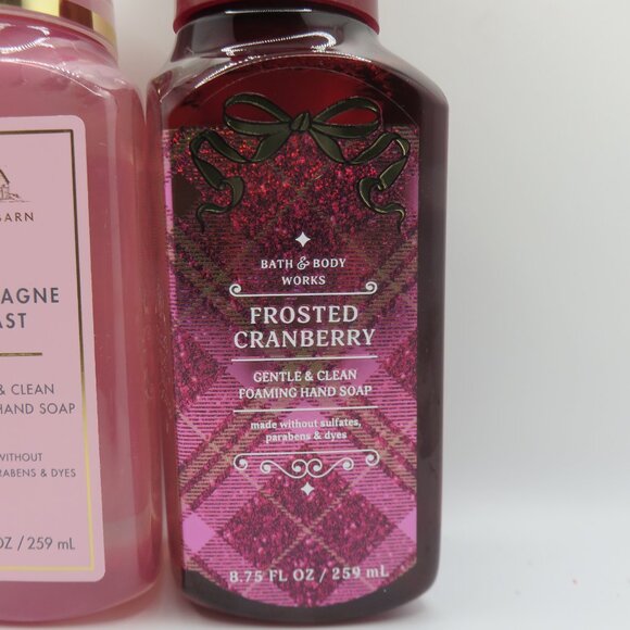 Bath & Body Works Champagne Toast & Frosted Cranberry foaming hand Soap - Picture 4 of 5